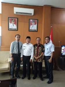 Kunjungan Dirut PT.JAmkrida Sulsel dengan Pemkab Soppeng dan PC Bank Sulselbar Soppeng